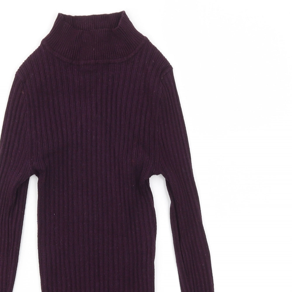 Primark Womens Purple   Basic T-Shirt Size 8  - stretch fabric