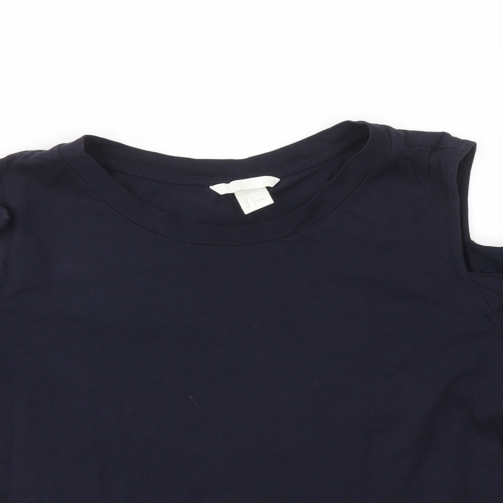 H&M Womens Blue   Basic T-Shirt Size L
