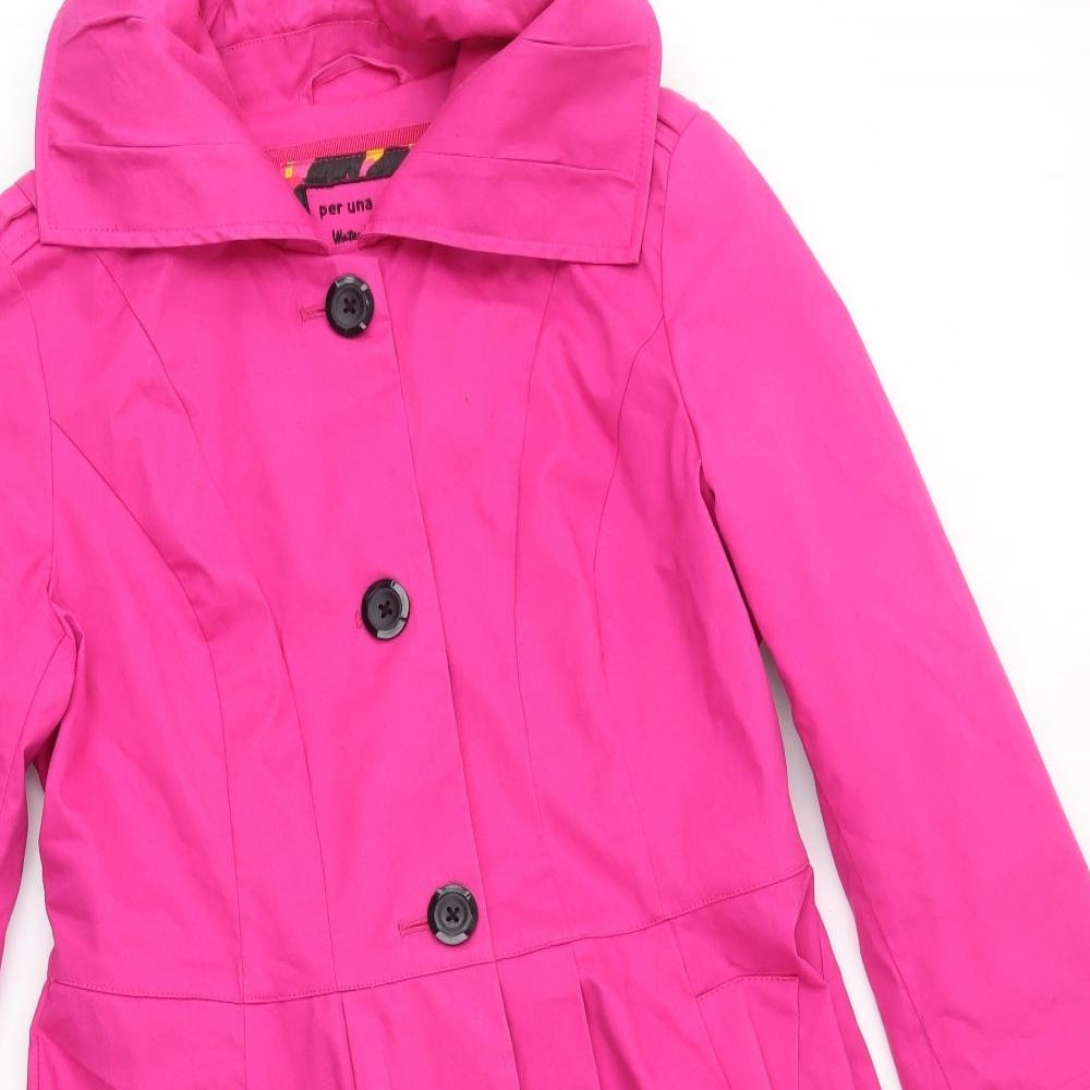 M&S Womens Pink   Jacket Coat Size 12