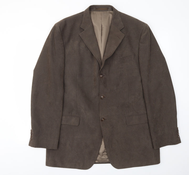 M&S Mens Brown Jacket Blazer Size 42