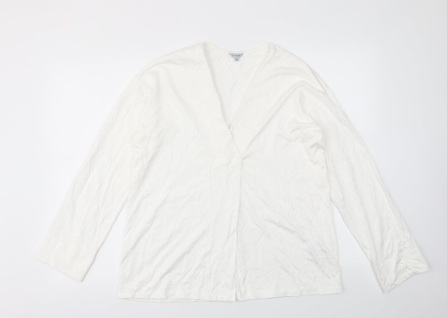 Jigsaw Womens Ivory   Basic T-Shirt Size M