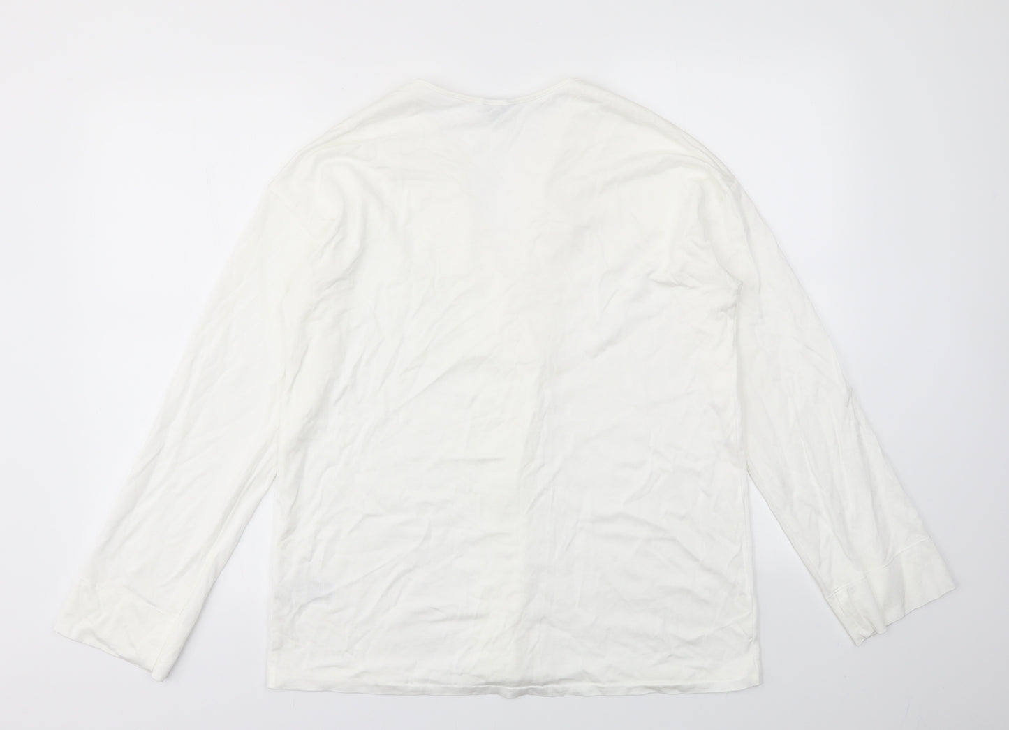 Jigsaw Womens Ivory   Basic T-Shirt Size M