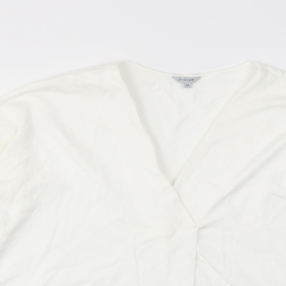 Jigsaw Womens Ivory   Basic T-Shirt Size M