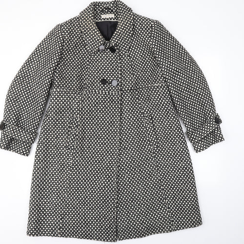 M&S Womens Grey Geometric  Jacket Coat Size 18