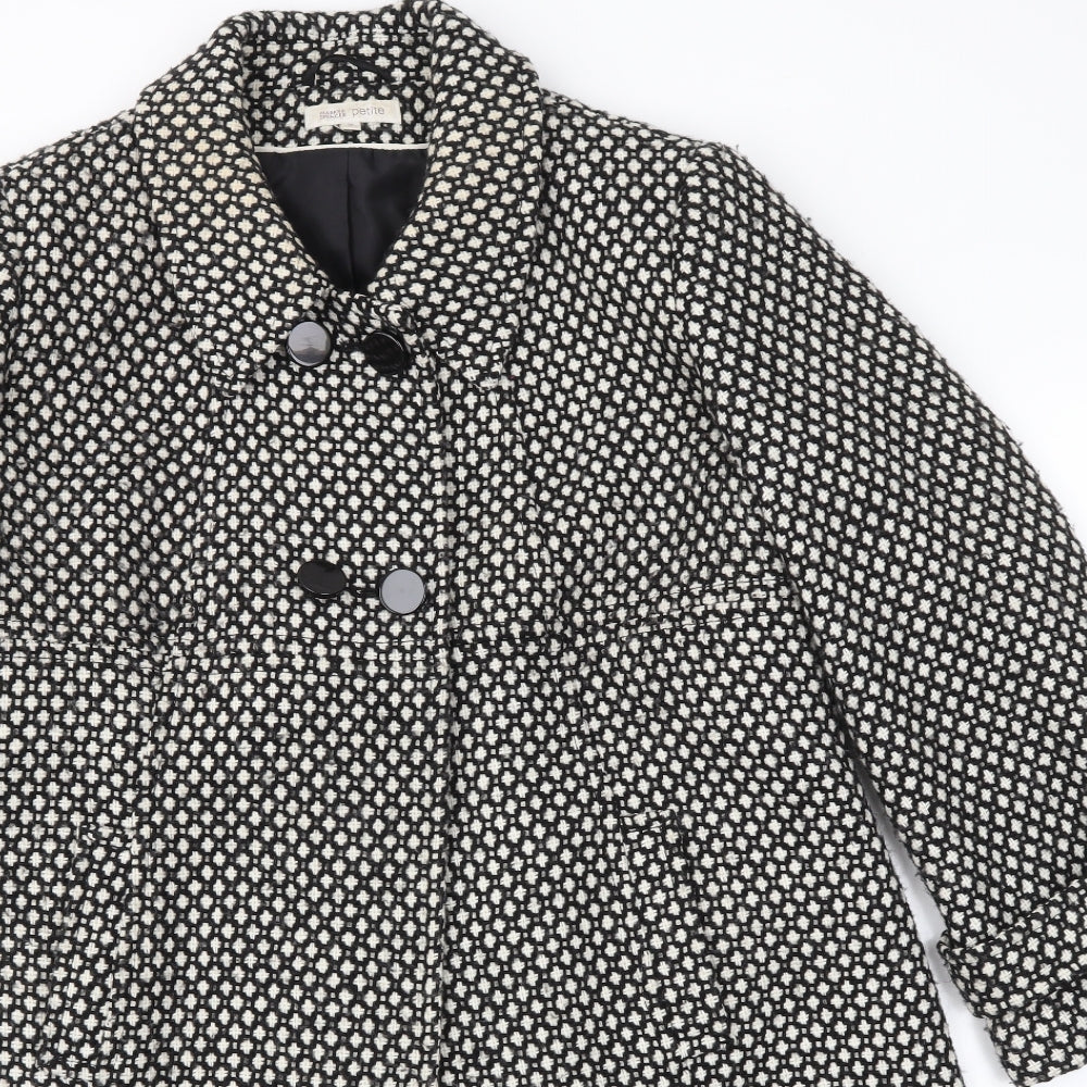 M&S Womens Grey Geometric  Jacket Coat Size 18