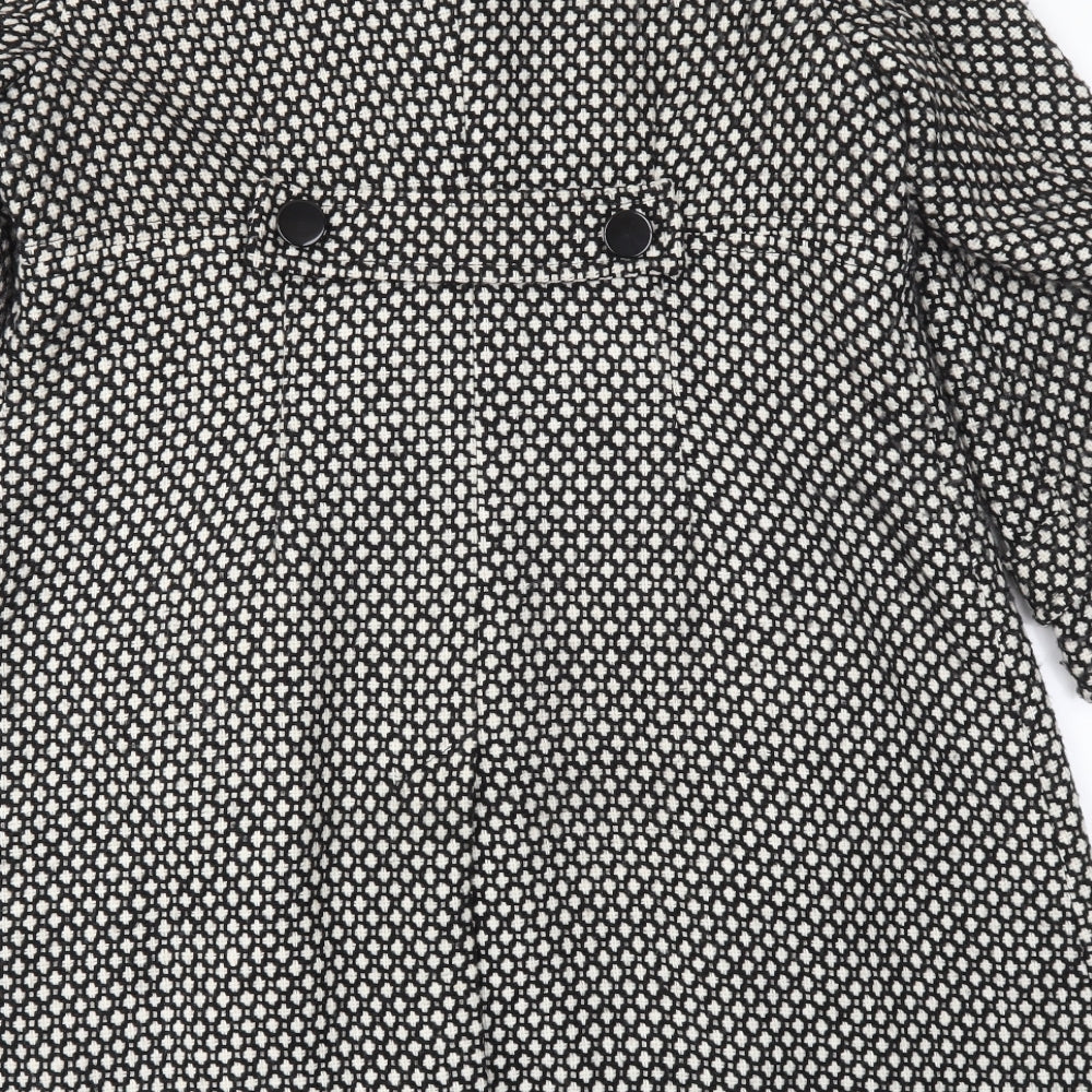 M&S Womens Grey Geometric  Jacket Coat Size 18