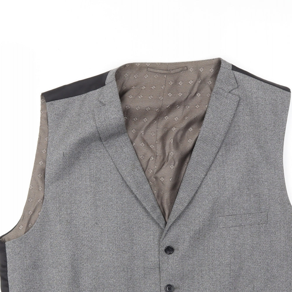 NEXT Mens Grey   Jacket Suit Waistcoat Size 46