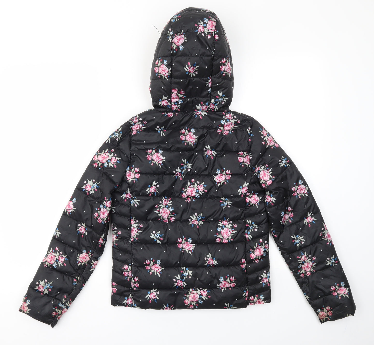 Primark Girls Multicoloured Floral  Basic Coat Coat Size 11-12 Years