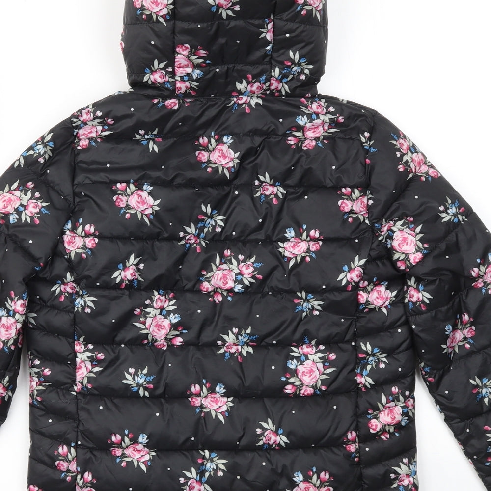 Primark Girls Multicoloured Floral  Basic Coat Coat Size 11-12 Years