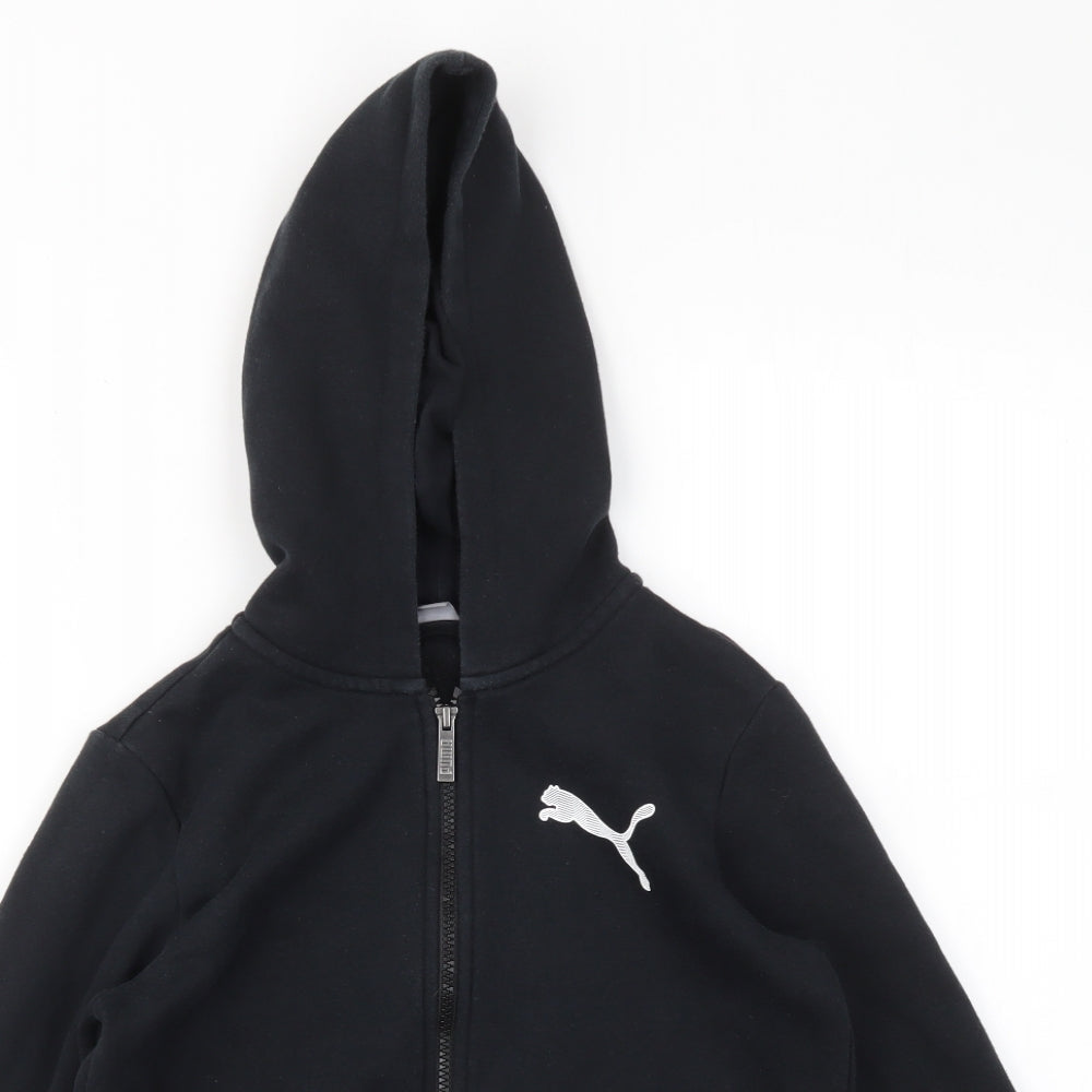PUMA Boys Black   Full Zip Hoodie Size L
