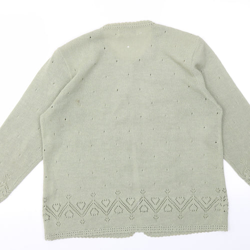 EFFECTIONS Womens Green   Cardigan Jumper Size M