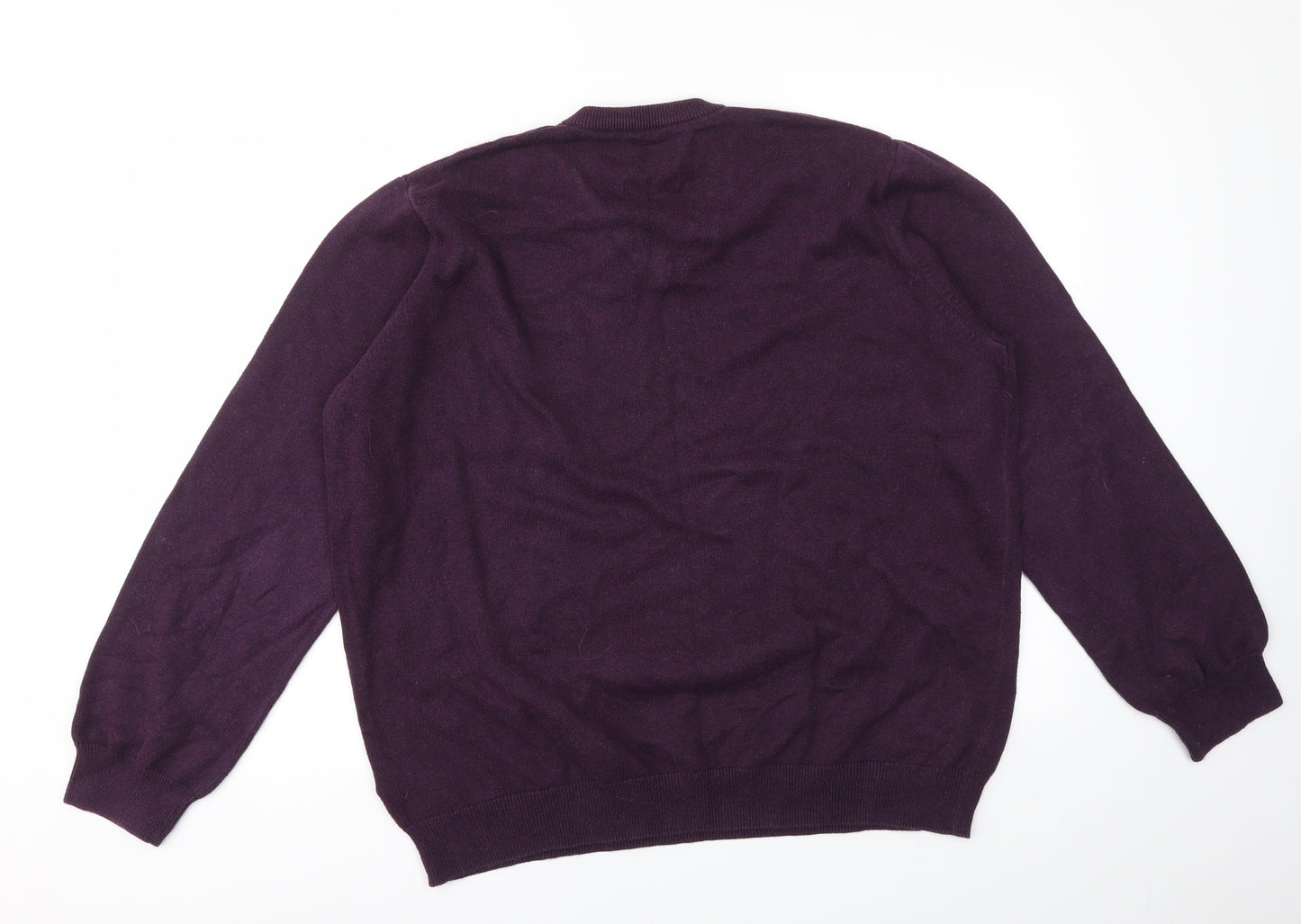 M&S Mens Purple   Pullover Sweatshirt Size XL