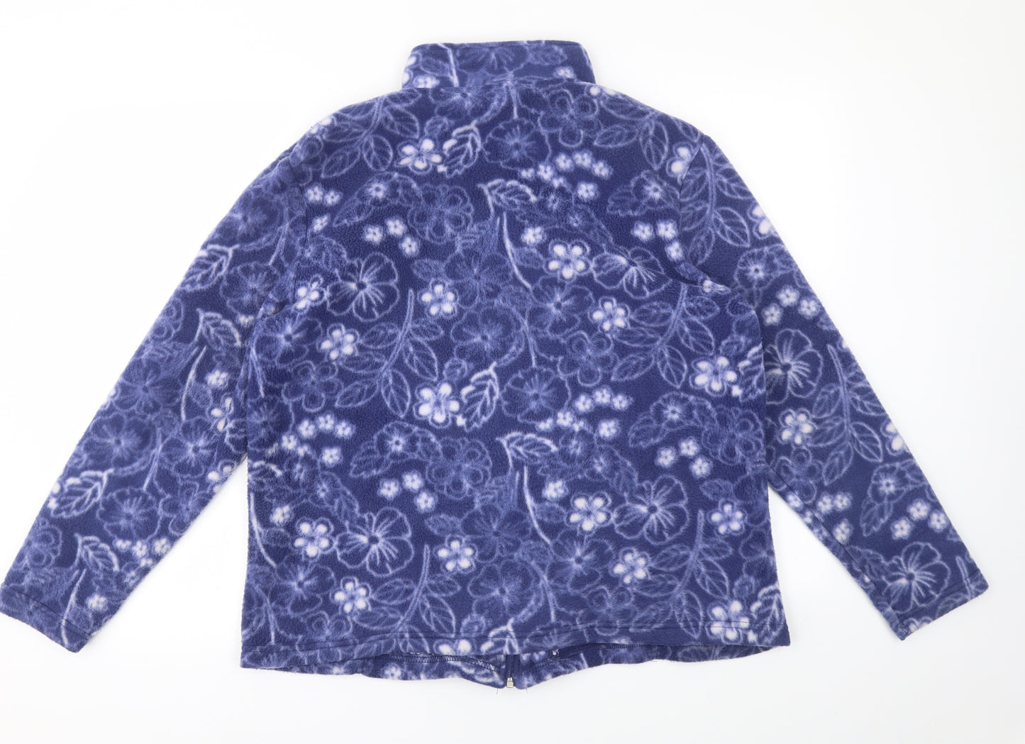 Anne De Lancay Womens Blue Floral  Jacket  Size 14