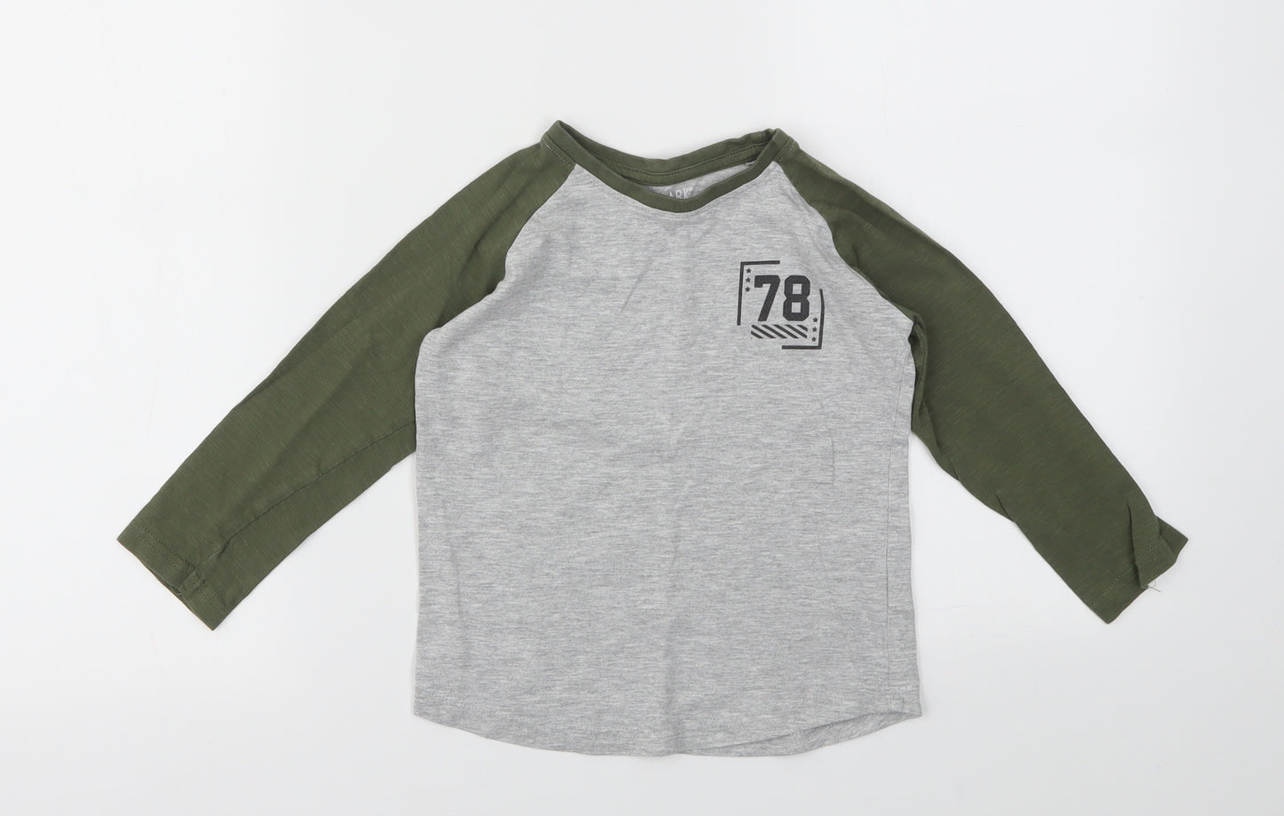 Primark Boys Ivory   Basic T-Shirt Size 4-5 Years