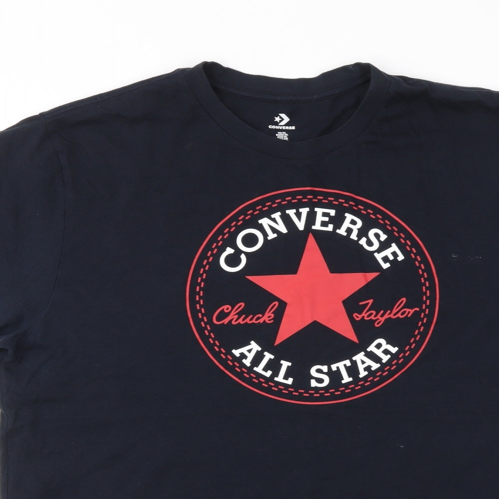 Converse Mens Blue    T-Shirt Size XL