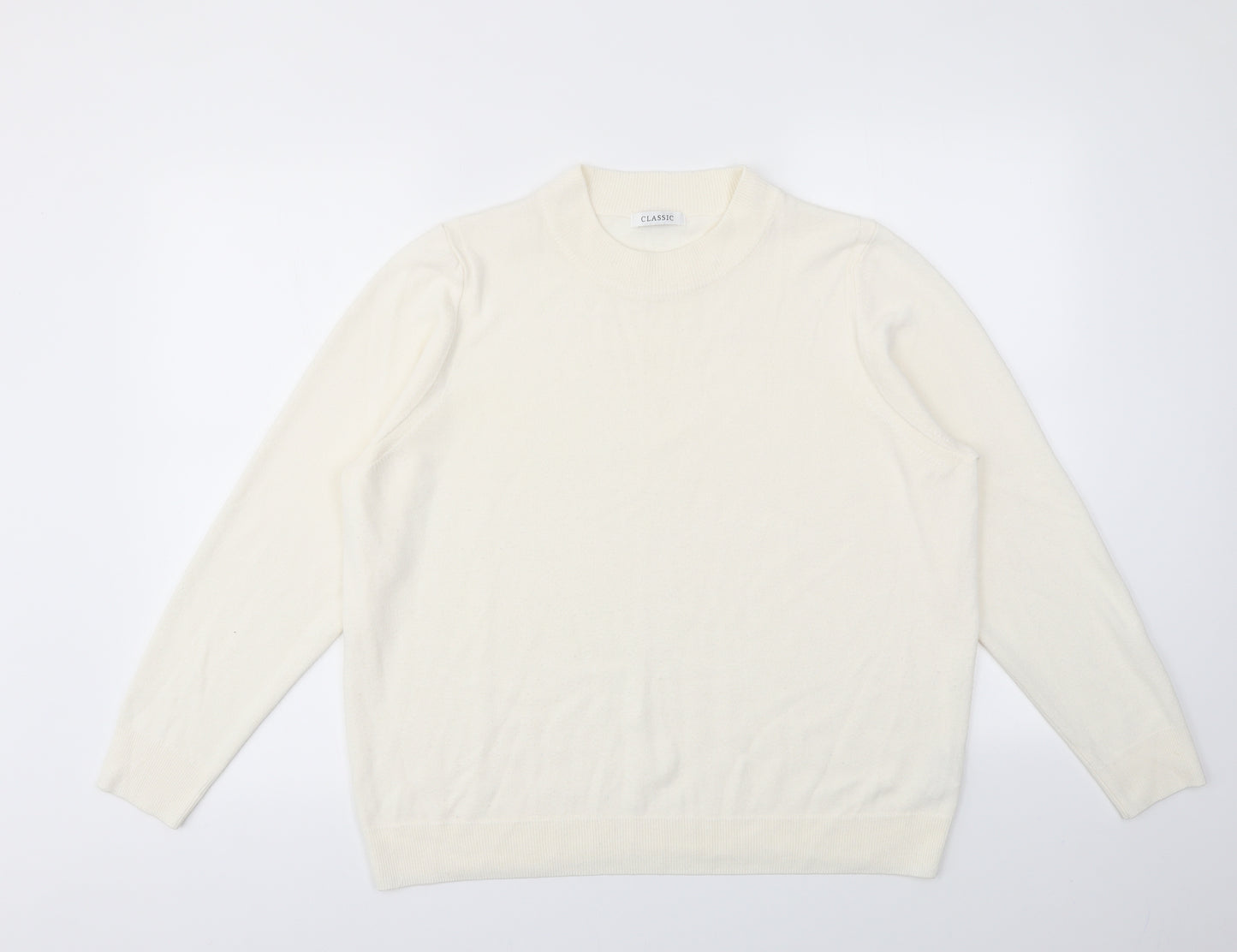 M&S Womens Ivory   Pullover Jumper Size 20