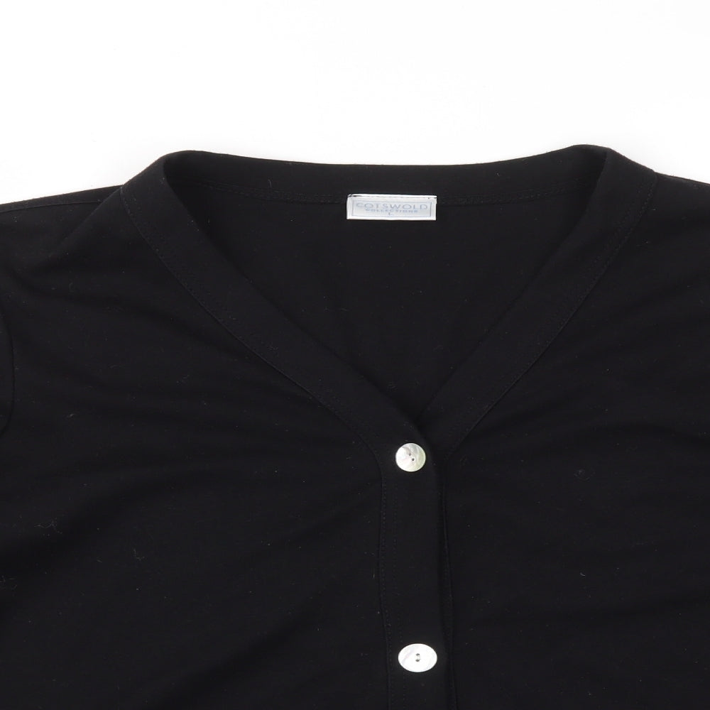 COTSWOLD Womens Black   Cardigan Jumper Size L