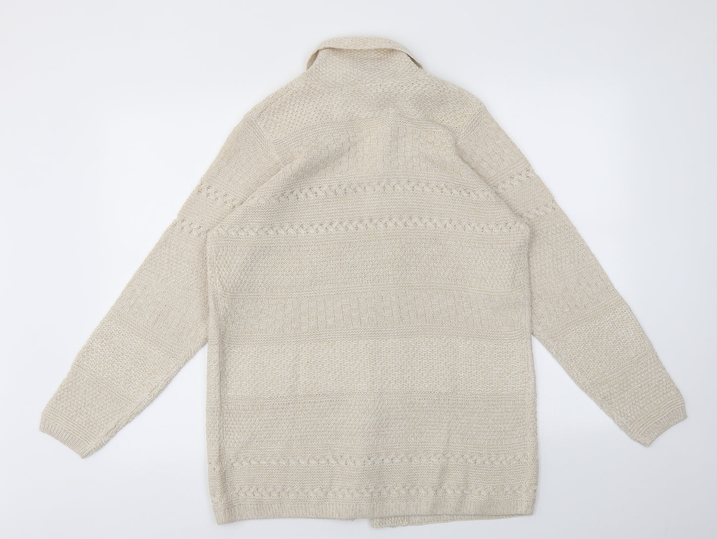 ISLE Womens Beige   Cardigan Jumper Size S