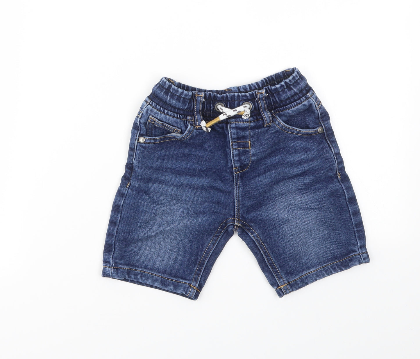 George Boys Blue Geometric  Capri Jeans Size 2-3 Years