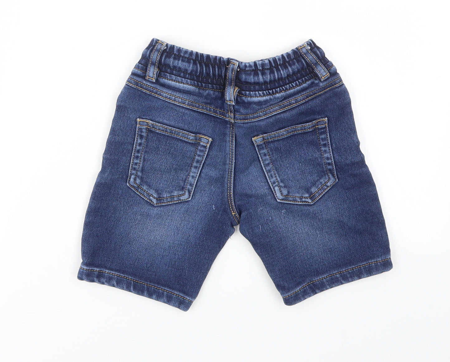 George Boys Blue Geometric  Capri Jeans Size 2-3 Years