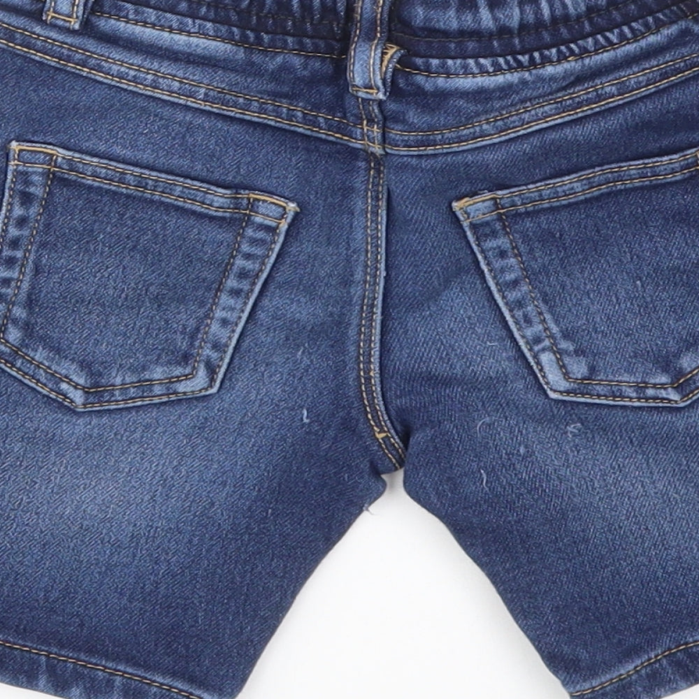 George Boys Blue Geometric  Capri Jeans Size 2-3 Years