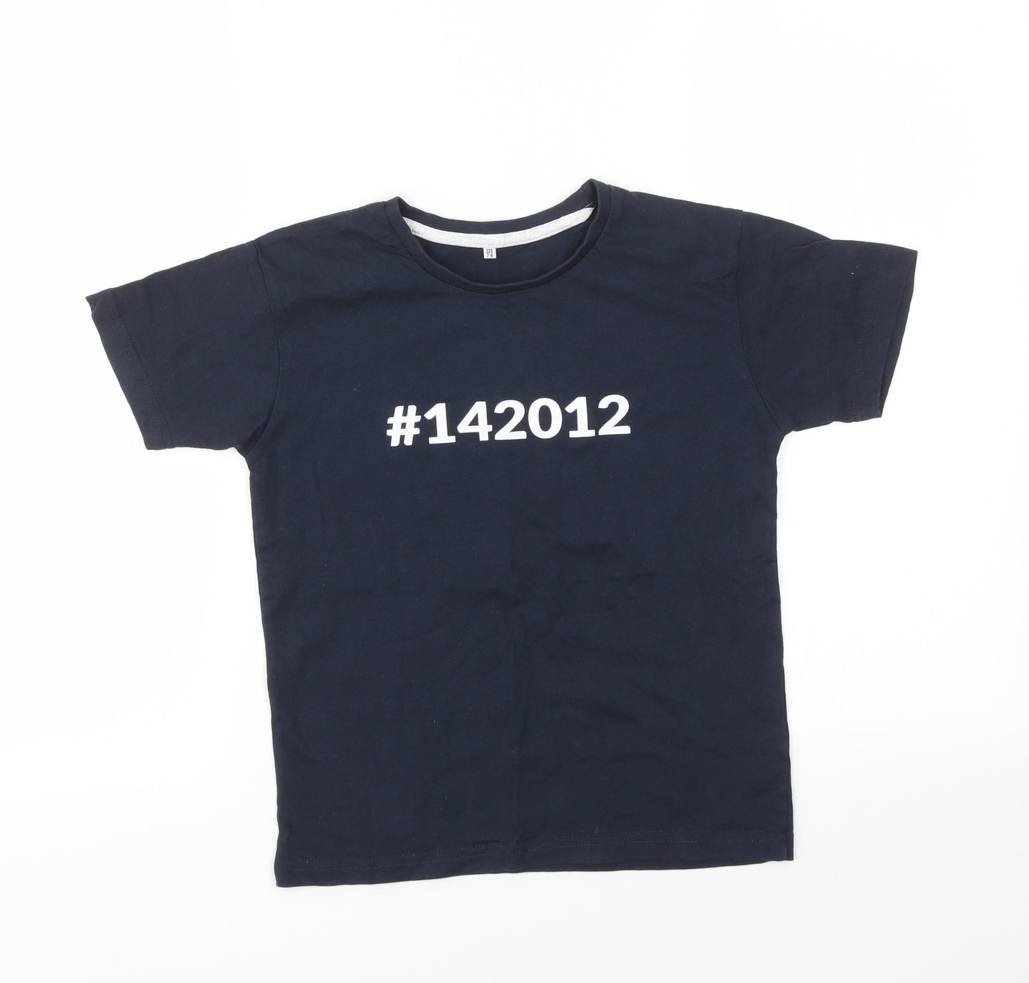 Preworn Boys Blue   Basic T-Shirt Size 7-8 Years