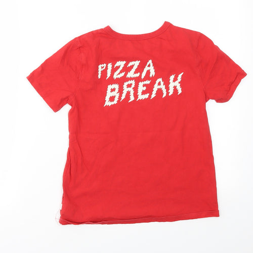 Preworn Boys Red   Basic T-Shirt Size M