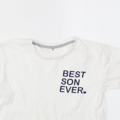 SG Boys White   Basic T-Shirt Size 7-8 Years