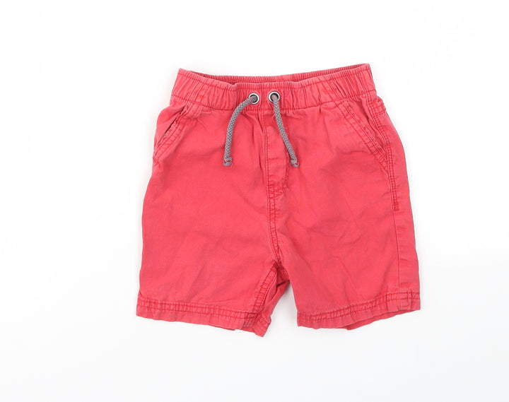 George Boys Red Cargo Shorts Size 2-3 Years
