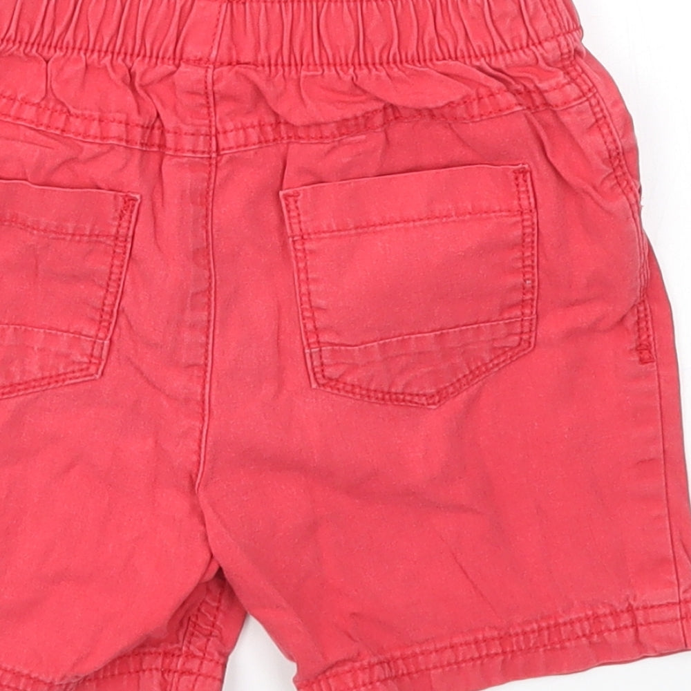 George Boys Red   Cargo Shorts Size 2-3 Years