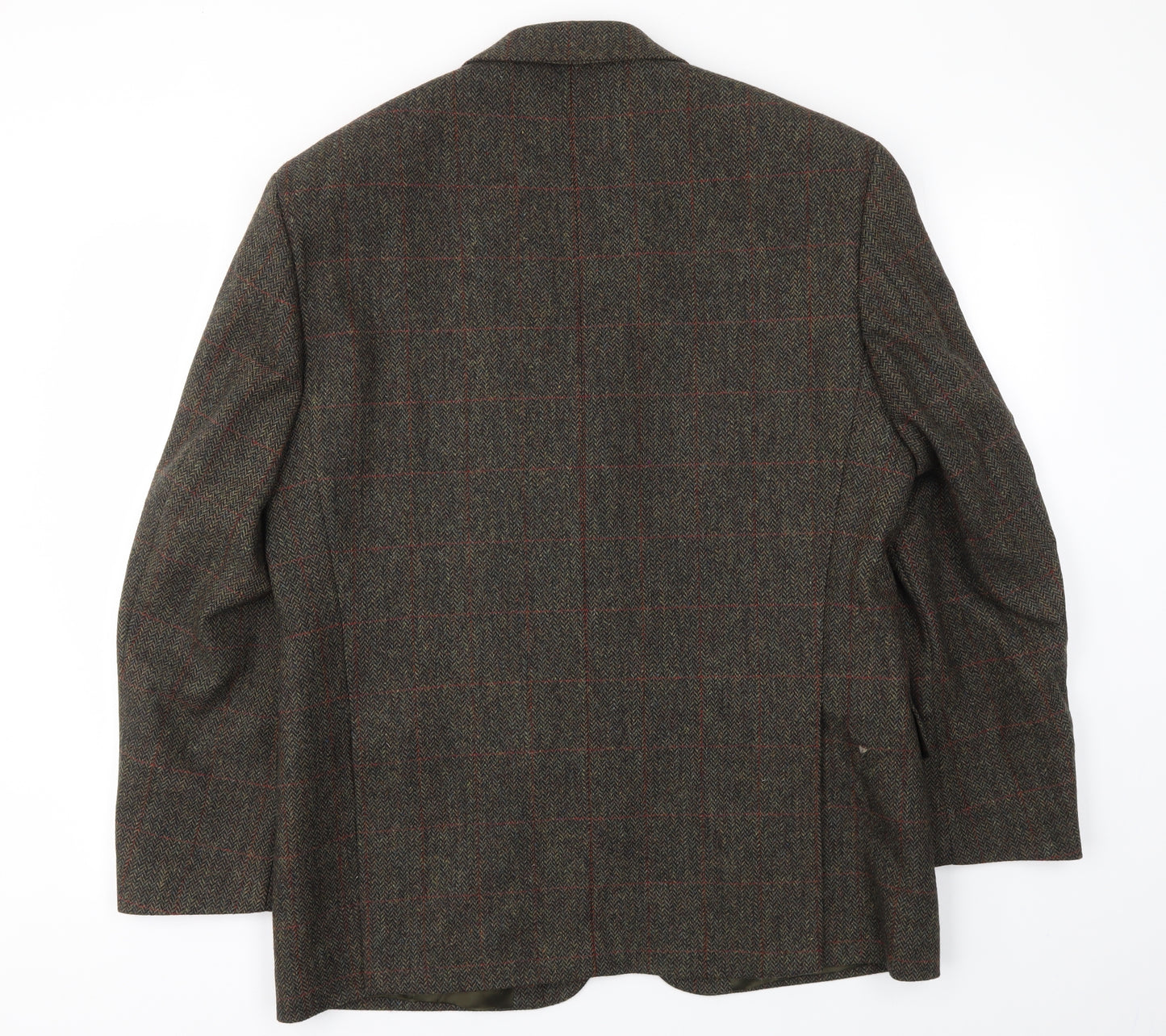 GURTEEN Mens Green Check  Jacket Blazer Size 42