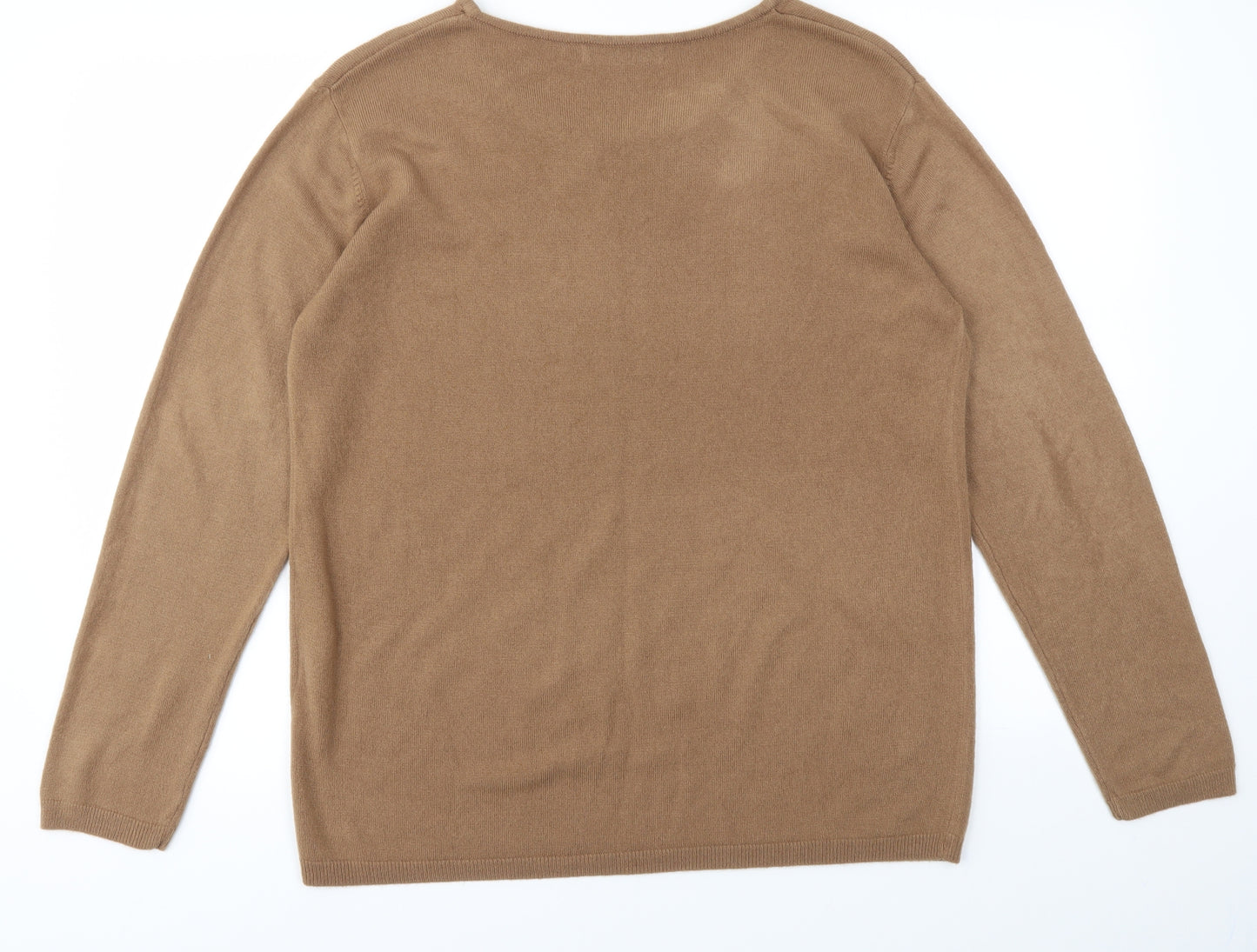 CASHMASOBT  Womens Beige   Pullover Jumper Size L
