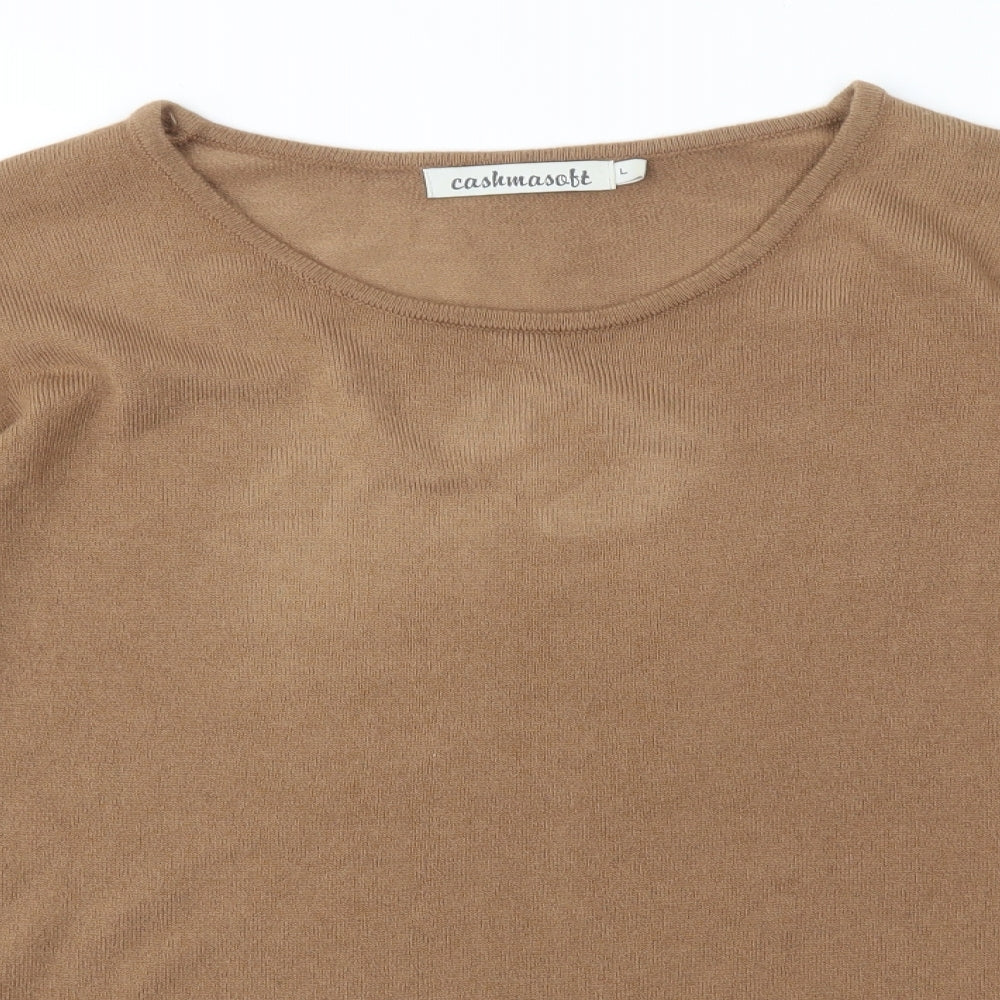 CASHMASOBT  Womens Beige   Pullover Jumper Size L