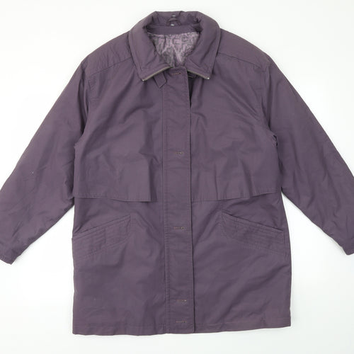 Preworn Womens Purple   Jacket Coat Size 8