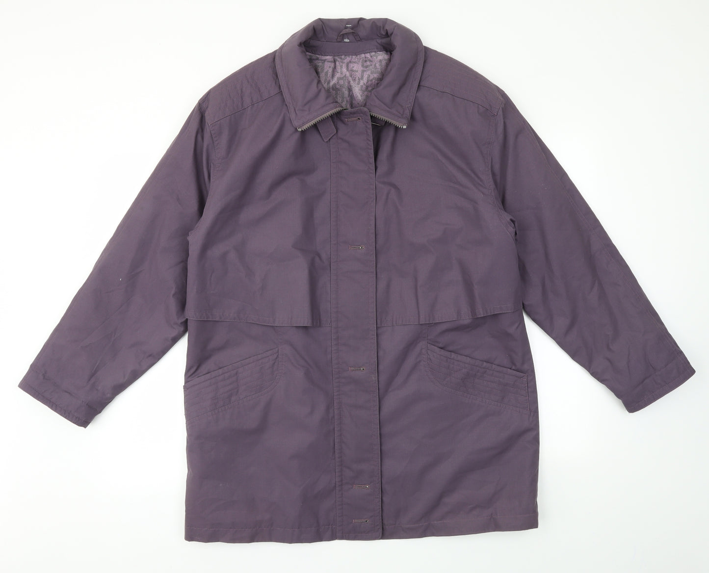 Preworn Womens Purple   Jacket Coat Size 8