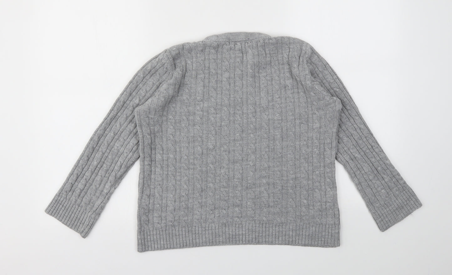 PURE & NATRAD Womens Grey   Pullover Jumper Size S