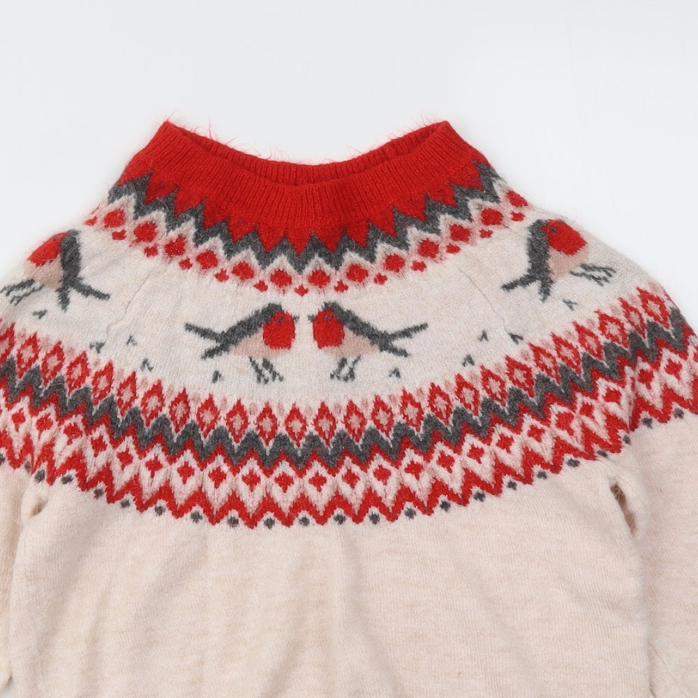 George Womens Multicoloured Argyle/Diamond  Pullover Jumper Size 8