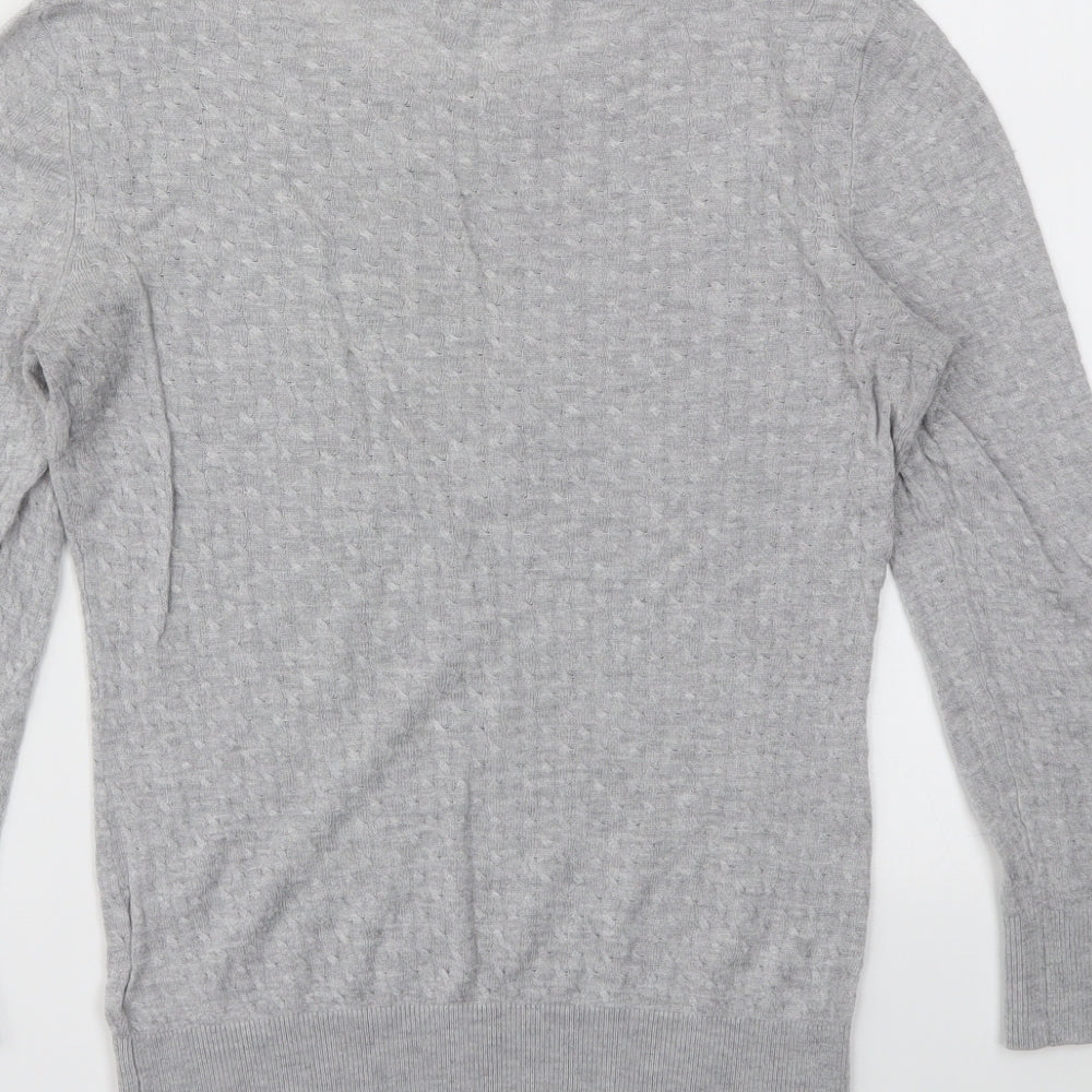 H&M Girls Grey   Pullover Jumper Size XS