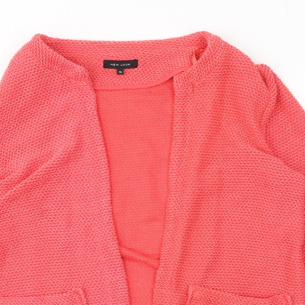 New Look Womens Pink   Cardigan Jumper Size 14