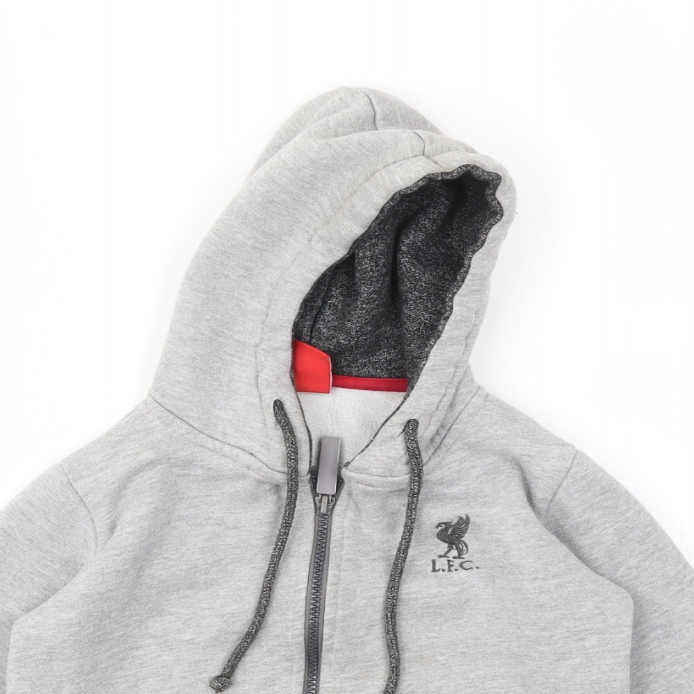 LFC Boys Grey   Full Zip Jumper Size 5-6 Years