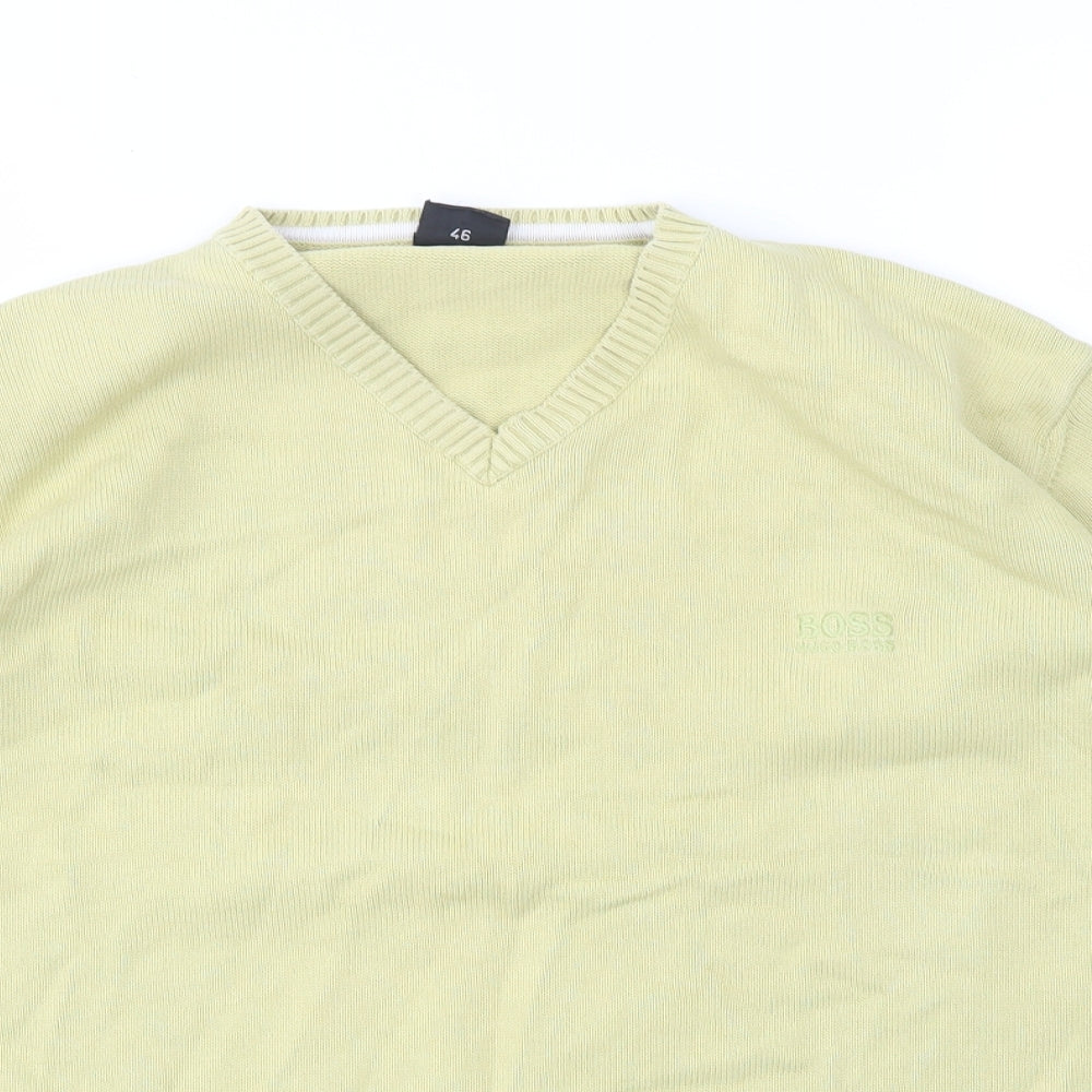 HUGO BOSS Mens Yellow   Pullover Sweatshirt Size XL