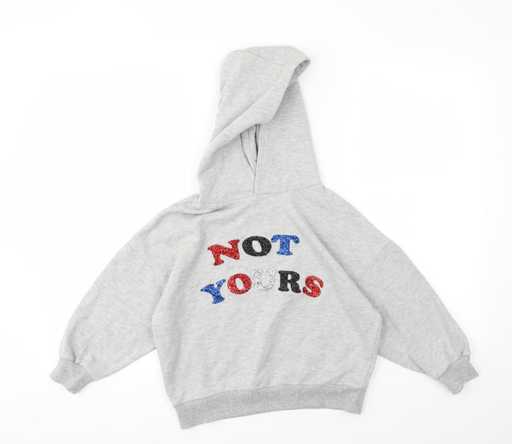 Very Girls Grey Pullover Jumper Size 7 Years