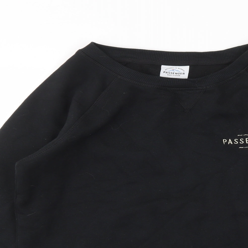 Passenger Mens Black   Pullover Sweatshirt Size S