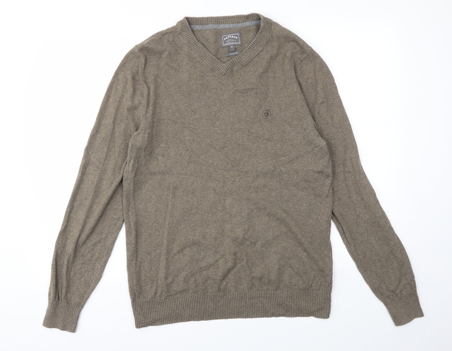 Fat Face Mens Brown   Henley Sweatshirt Size M