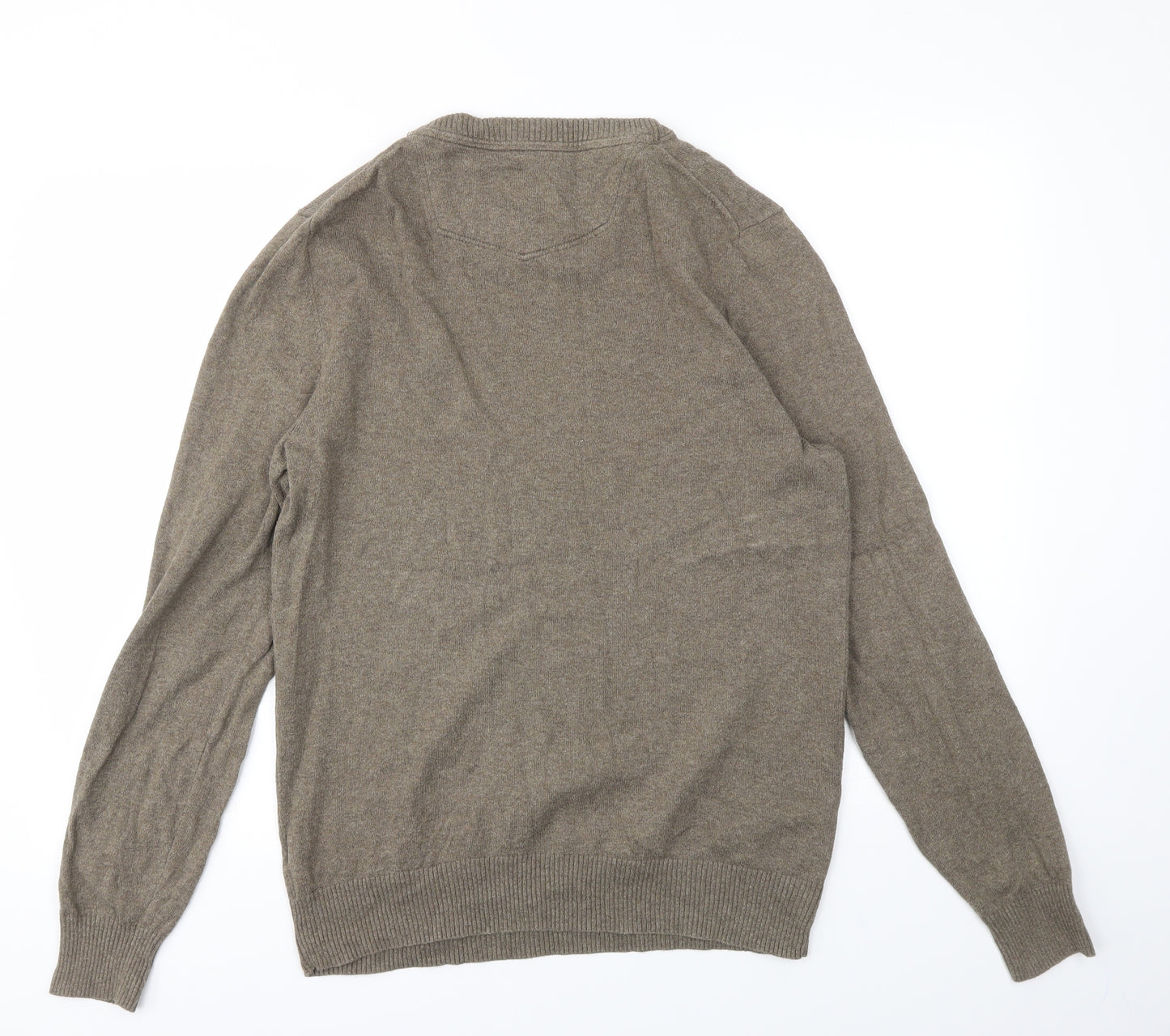 Fat Face Mens Brown   Henley Sweatshirt Size M