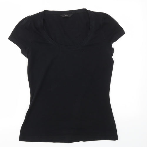 F&F Womens Black   Basic T-Shirt Size 12