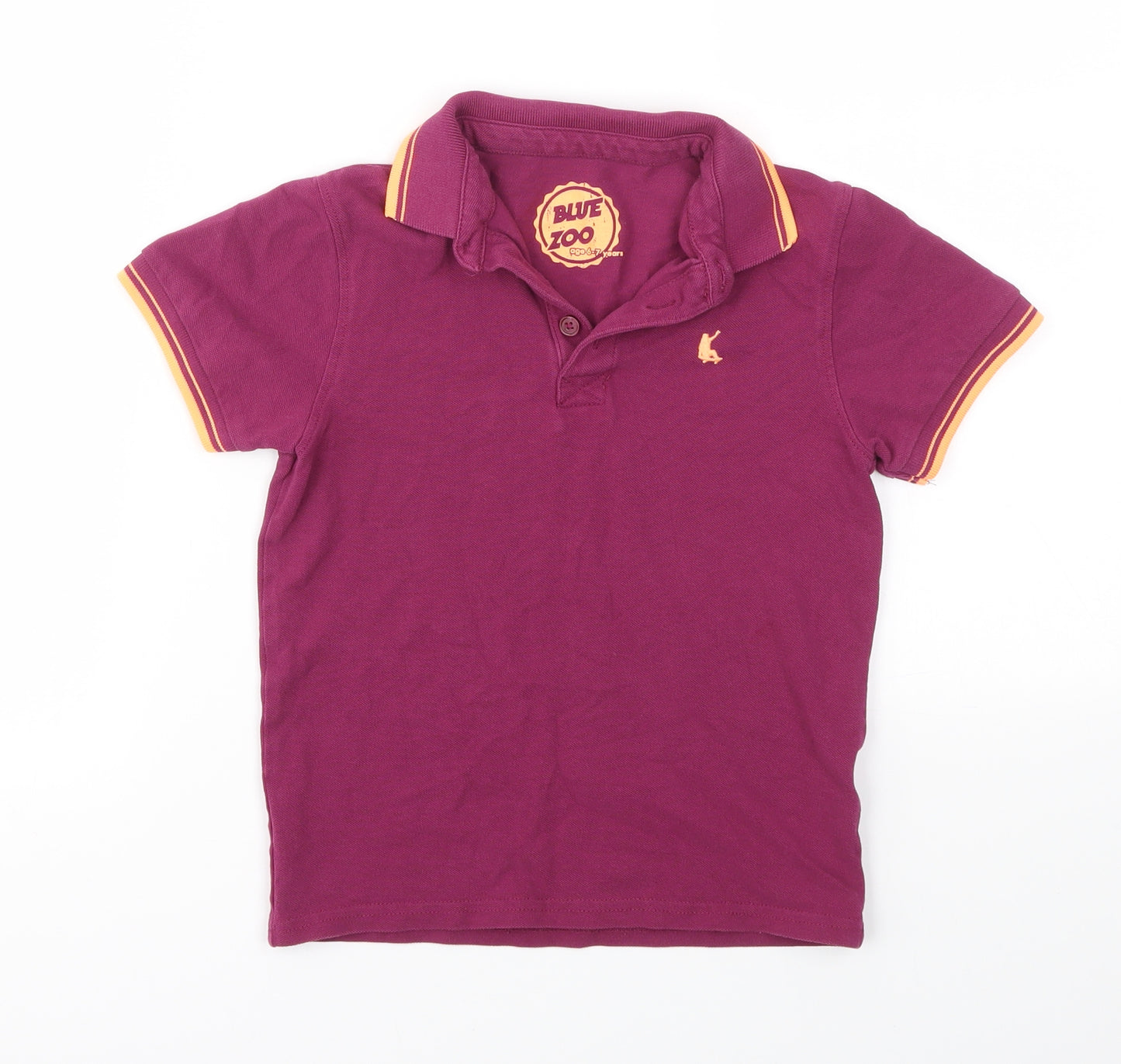 Debenhams Boys Purple   Basic T-Shirt Size 6-7 Years