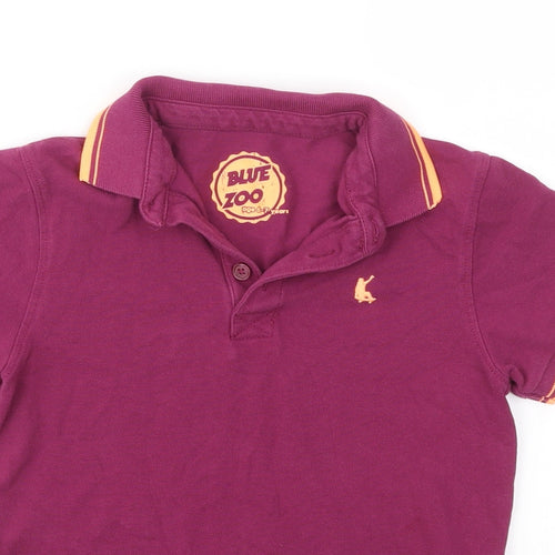 Debenhams Boys Purple   Basic T-Shirt Size 6-7 Years