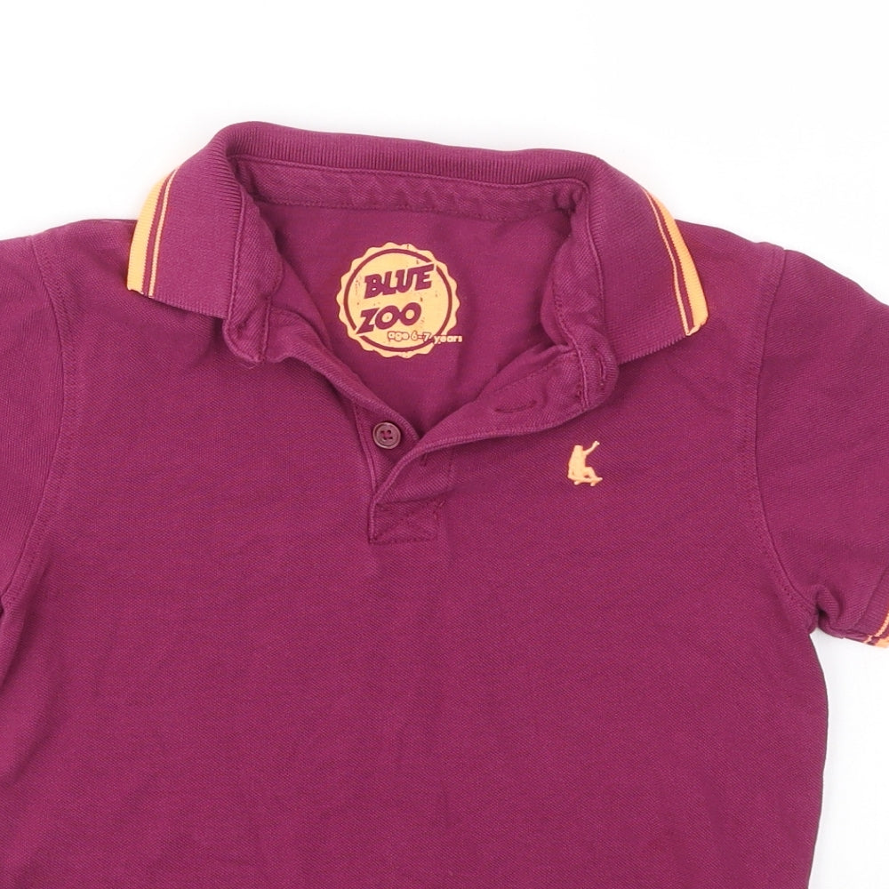 Debenhams Boys Purple   Basic T-Shirt Size 6-7 Years