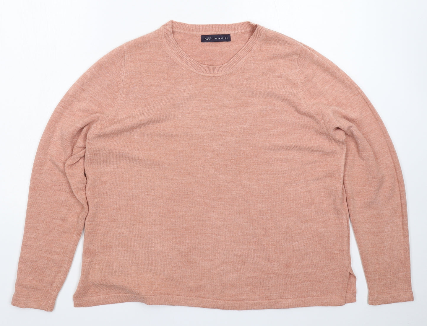 Marks and Spencer Womens Pink  Knit Pullover Jumper Size 18